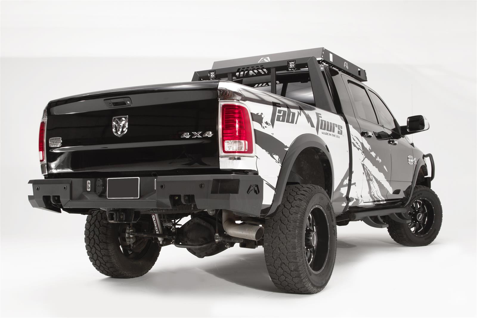 Fab Fours Premium Rear Bumper 2009-18 Dodge Ram - Click Image to Close